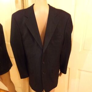 Mario Zignone Blazer 100% Wool Black SZ R 41 (Men's) Made in Italy